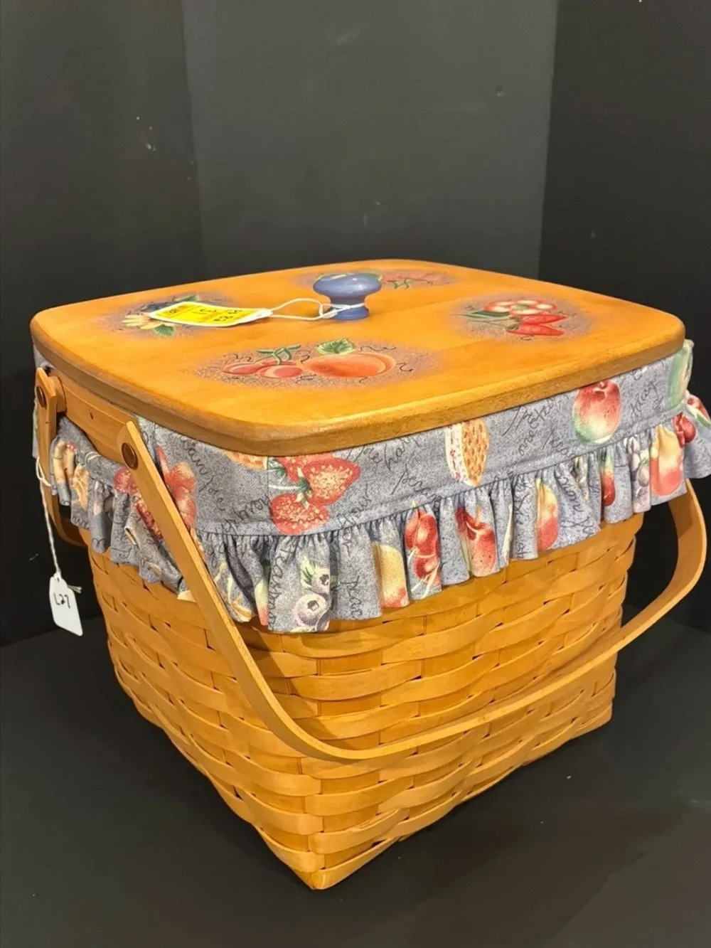 Vintage Longaberger Grandma Bonnies 2 Pie Basket